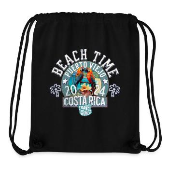 Beach time Costa Rica - Stanley/Stella Recycled Gym Bag - black - Front