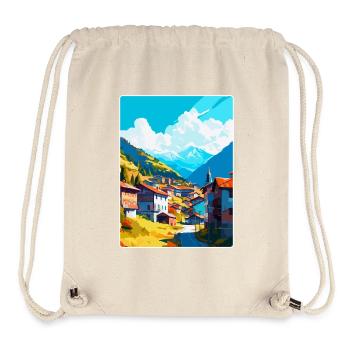 Artvin Turkey Vintage Travel Poster WPA Souvenir - Stanley/Stella Recycled Gym Bag - natural - Front