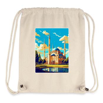 Edirne Türkei Vintage Reiseposter WPA Souvenir - Stanley/Stella recycelter Gym Bag - Naturweiß - Vorne