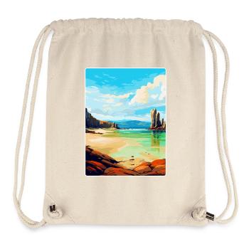Isle Of Lewis Schottland Vereinigtes Königreich Vintage Reiseposter - Stanley/Stella recycelter Gym Bag - Naturweiß - Vorne