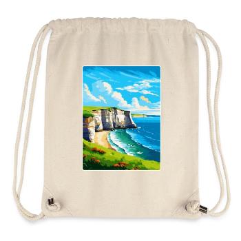 Flamborough Head England Uk Vintage Reiseposter - Stanley/Stella recycelter Gym Bag - Naturweiß - Vorne