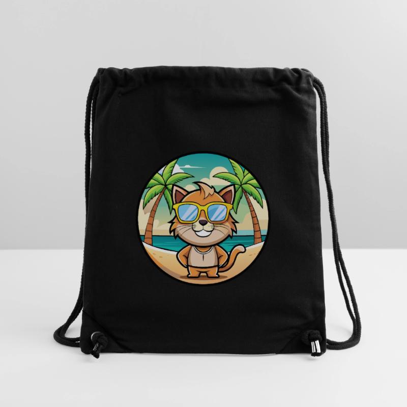 Pixie Bob Cat Breed Lunettes de soleil de dessin animé Beach Sac à cordon recyclé Stanley/Stella