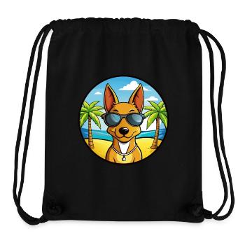 Cirneco Dell Etna Hunderasse Cartoon Sonnenbrille Strand - Stanley/Stella recycelter Gym Bag - Schwarz - Vorne