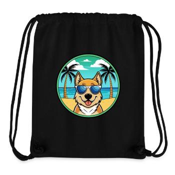 Slovensky Kopov Hunderasse Cartoon Sonnenbrille Strand - Stanley/Stella recycelter Gym Bag - Schwarz - Vorne