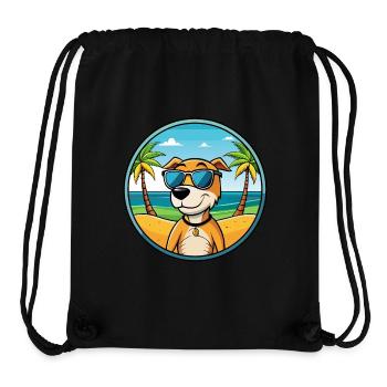 Auvergne Vorstehhund Rasse Cartoon Sonnenbrille Strand - Stanley/Stella recycelter Gym Bag - Schwarz - Vorne
