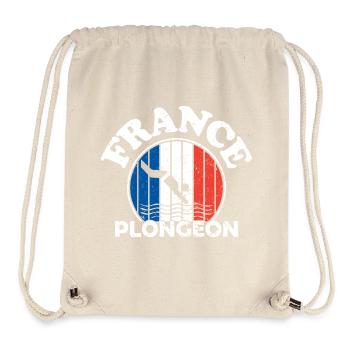 Plongeon - France plongeon - France - France sport - Sac à cordon recyclé Stanley/Stella - blanc naturel - Devant