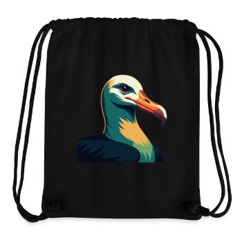 Albatross Cartoon Character Colorful Pet Animal - Stanley/Stella Recycled Gym Bag - black - Front