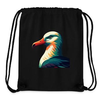 Albatross Cartoon Character Colorful Pet Animal - Stanley/Stella Recycled Gym Bag - black - Front
