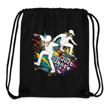Skatboarding Girls - No Hate Just Skate - DIGITAL - Stanley/Stella recycelter Gym Bag - Schwarz - Vorne