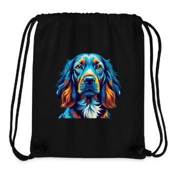 Irischer Setter Hund Rasse Bunt Karikatur Kawaii - Stanley/Stella recycelter Gym Bag - Schwarz - Vorne