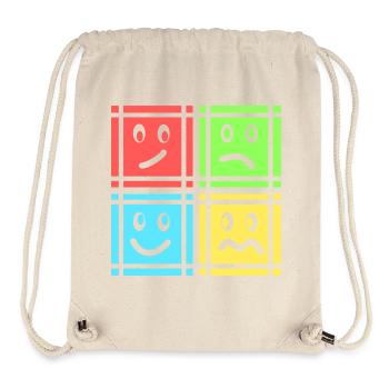 Geometrische Muster - Stanley/Stella recycelter Gym Bag - Naturweiß - Vorne