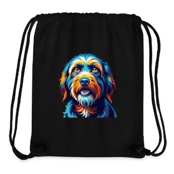 Brikett Griffon Vendeen Hunderasse Karikatur Kawaii - Stanley/Stella recycelter Gym Bag - Schwarz - Vorne