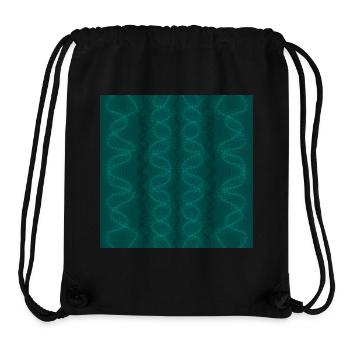 Green vertical waves - Stanley/Stella Recycled Gym Bag - black - Front