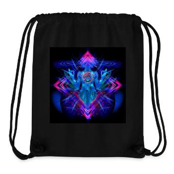 "Avalokiteśvara" Psytrance Goa Trance Style - Sac à cordon recyclé Stanley/Stella - noir - Devant