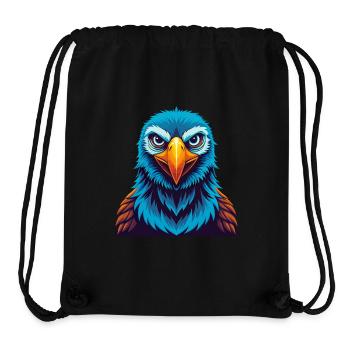 Albatross Colorful Kawaii Cartoon Character Pet - Stanley/Stella Recycled Gym Bag - black - Front