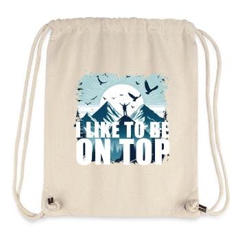 I LIKE TO BE ON TOP - Stanley/Stella Recycled Gym Bag - natural - Front