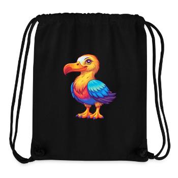 Albatross Colorful Kawaii Cartoon Character Animal - Stanley/Stella Recycled Gym Bag - black - Front