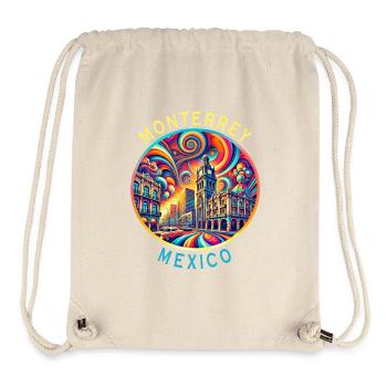 Monterrey, villes de Mexico, art et design - Sac à cordon recyclé Stanley/Stella - blanc naturel - Devant