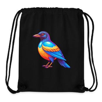 Elster Bunte Kawaii Cartoon Figur Vogel - Stanley/Stella recycelter Gym Bag - Schwarz - Vorne