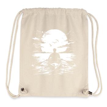 Rower Drawing - Stanley/Stella Recycled Gym Bag - natural - Front