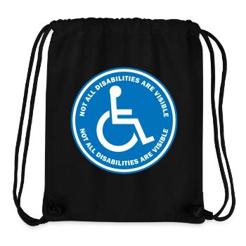 Nicht alle Behinderungen sind sichtbar - Stanley/Stella recycelter Gym Bag - Schwarz - Vorne