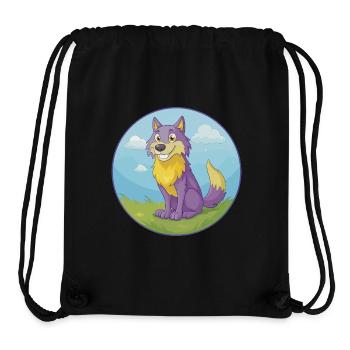 Wolf Niedlich Kawaii Cartoon Clipart Tier Haustier - Stanley/Stella recycelter Gym Bag - Schwarz - Vorne