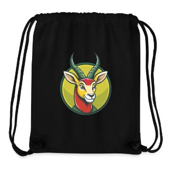 Impala Niedliche Kawaii Cartoon Clipart Haustier Tier - Stanley/Stella recycelter Gym Bag - Schwarz - Vorne