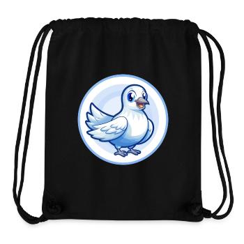 Taube Blau Kawaii Cartoon Figur Clipart Haustier - Stanley/Stella recycelter Gym Bag - Schwarz - Vorne
