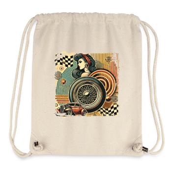Tuning Hot Rod Rockabilly Design - Stanley/Stella recycelter Gym Bag - Naturweiß - Vorne