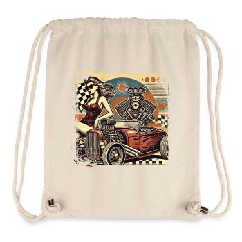 Tuning Hot Rod Design - Stanley/Stella recycelter Gym Bag - Naturweiß - Vorne