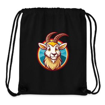 Steinbock Niedlich Lustig Kawaii Cartoon Clipart Tier Haustier - Stanley/Stella recycelter Gym Bag - Schwarz - Vorne