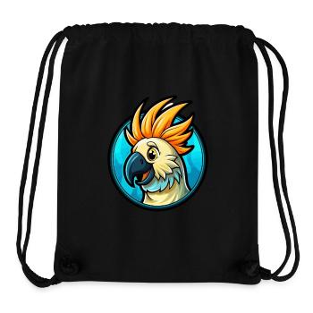 Kakadu Bunte Kawaii Cartoon Figur Clipart - Stanley/Stella recycelter Gym Bag - Schwarz - Vorne