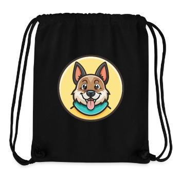 Bakharwal Hunderasse Cartoon Kawaii Clipart Tier - Stanley/Stella recycelter Gym Bag - Schwarz - Vorne