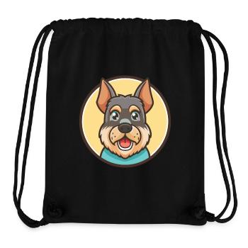 Cesky Fousek Hunderasse Cartoon Kawaii Clipart Haustier - Stanley/Stella recycelter Gym Bag - Schwarz - Vorne