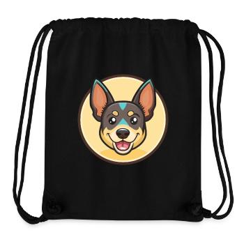 Lancashire Heeler Dog Breed Cartoon Kawaii Clipart - Stanley/Stella Recycled Gym Bag - black - Front