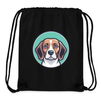 Beagle Harrier Hunderasse Cartoon Kawaii Clipart - Stanley/Stella recycelter Gym Bag - Schwarz - Vorne