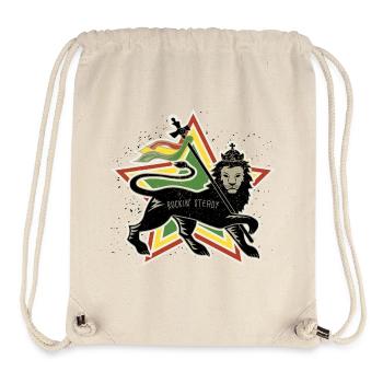 Rockin Steady Lion by Skashirts 2024 look vintage - Sac à cordon recyclé Stanley/Stella - blanc naturel - Devant