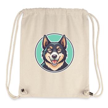 Montenegrinischer Berghund Hunderasse Lustige Karikatur - Stanley/Stella recycelter Gym Bag - Naturweiß - Vorne