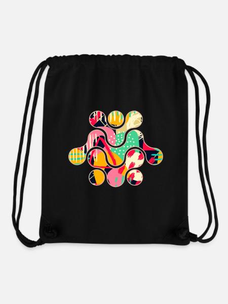 Kaleidoscope of Colors: A Geometric Symphony - Stanley/Stella Recycled Gym Bag - black