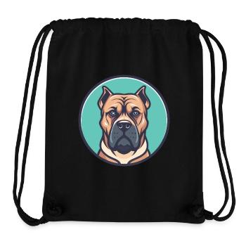 Perro De Presa Canario Hunderasse Cartoon Kawaii - Stanley/Stella recycelter Gym Bag - Schwarz - Vorne