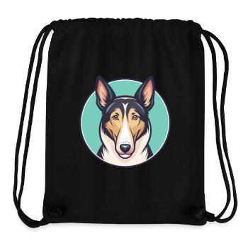 Smooth Collie Hunderasse Cartoon Kawaii Clipart Haustier - Stanley/Stella recycelter Gym Bag - Schwarz - Vorne