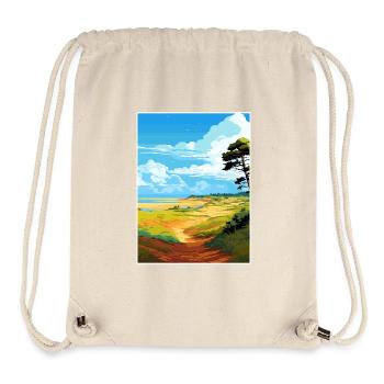 Suffolk Coast Heaths Travel Poster Souvenir WPA - Stanley/Stella Recycled Gym Bag - natural - Front