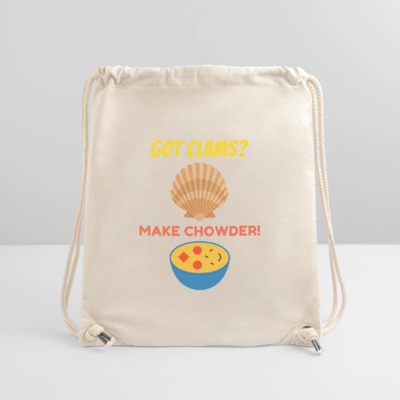 Clam Chowder Shellfish Hilarious Seafood Soup Stanley/Stella Recycled Gym Bag