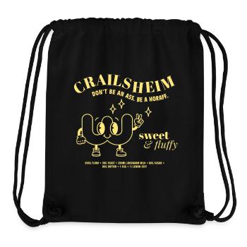 Crailsheim – Don't be an ass | Accessoires - Stanley/Stella recycelter Gym Bag - Schwarz - Vorne