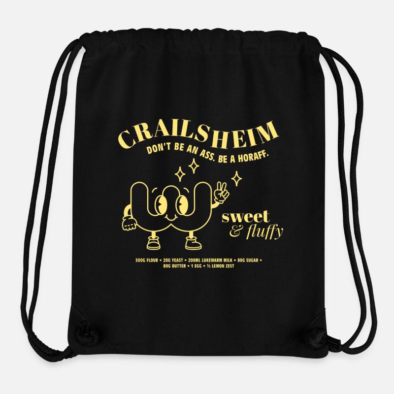 Crailsheim – Don't be an ass | Accessoires - Stanley/Stella recycelter Gym Bag - Schwarz