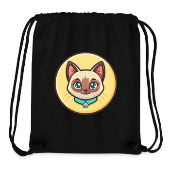 Javanische Katzenrasse Cartoon Kawaii Tier Haustier - Stanley/Stella recycelter Gym Bag - Schwarz - Vorne