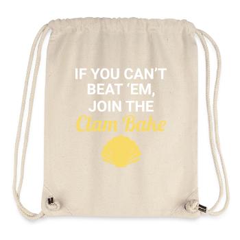 Clam Shell Seashells Collector Beachcomber - Stanley/Stella Recycled Gym Bag - natural - Front