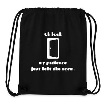 Oh look, my patience just left the room - Stanley/Stella recycelter Gym Bag - Schwarz - Vorne