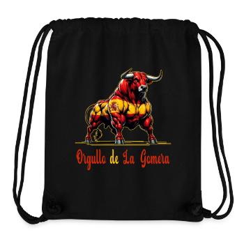 Der Stolz La Gomera Flagge Design - Stanley/Stella recycelter Gym Bag - Schwarz - Vorne