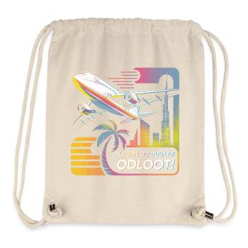 Nous nous envolons pour Dubaï - Odloot ! - Sac à cordon recyclé Stanley/Stella - blanc naturel - Devant